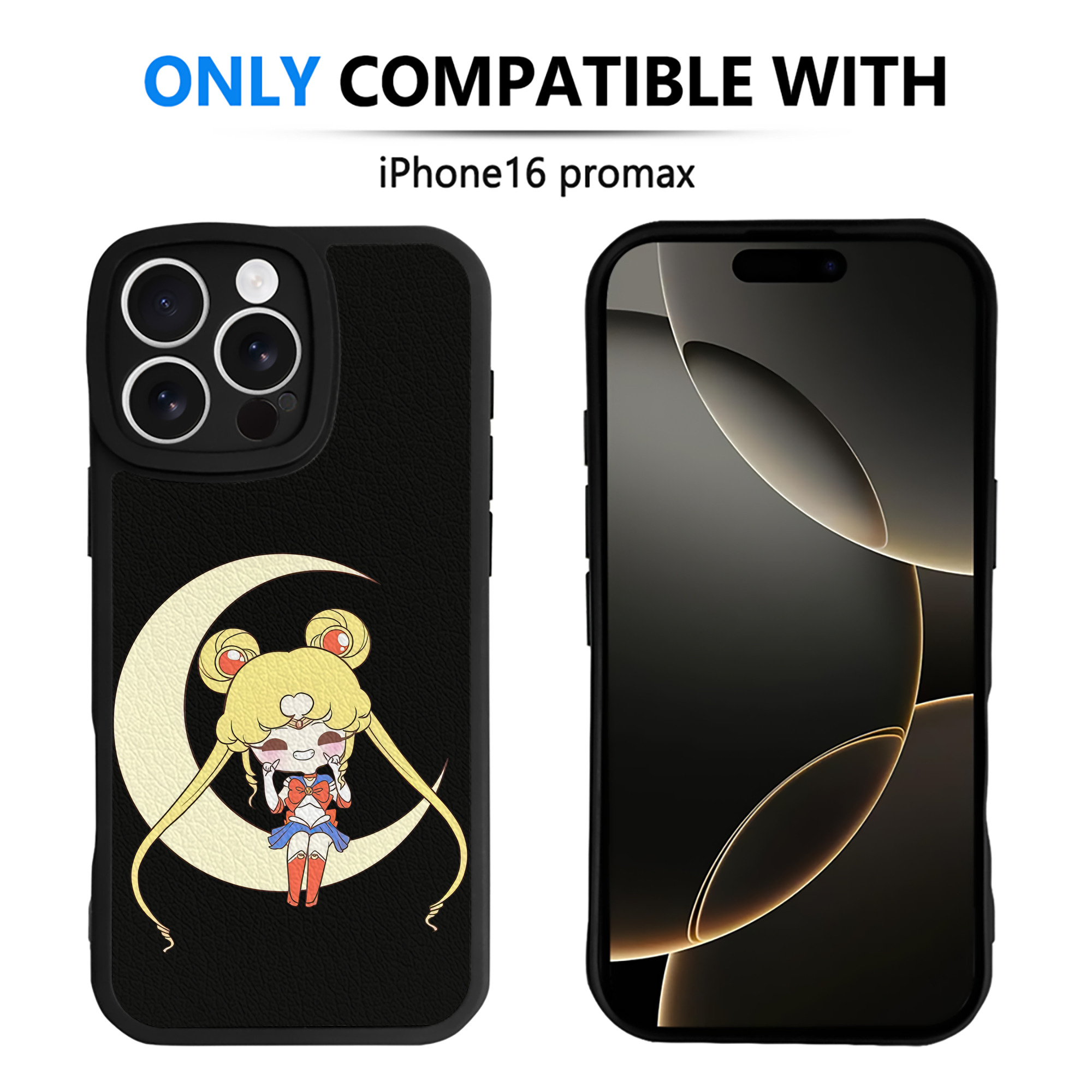（画像用） 美少女戦士セーラームーン 月野 うさぎ つきの うさぎ Sailor Moon Tsukino Usagi 【iPhone 16シリーズ対応】シリコンスマホケース（レザー調） 材質：シリコン